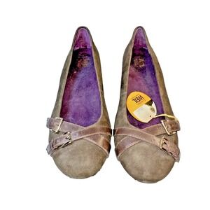 Orthoheel Dr. Weil Milan Taupe Buckle Slip-On Ballet Flats Shoes Women's 9 M